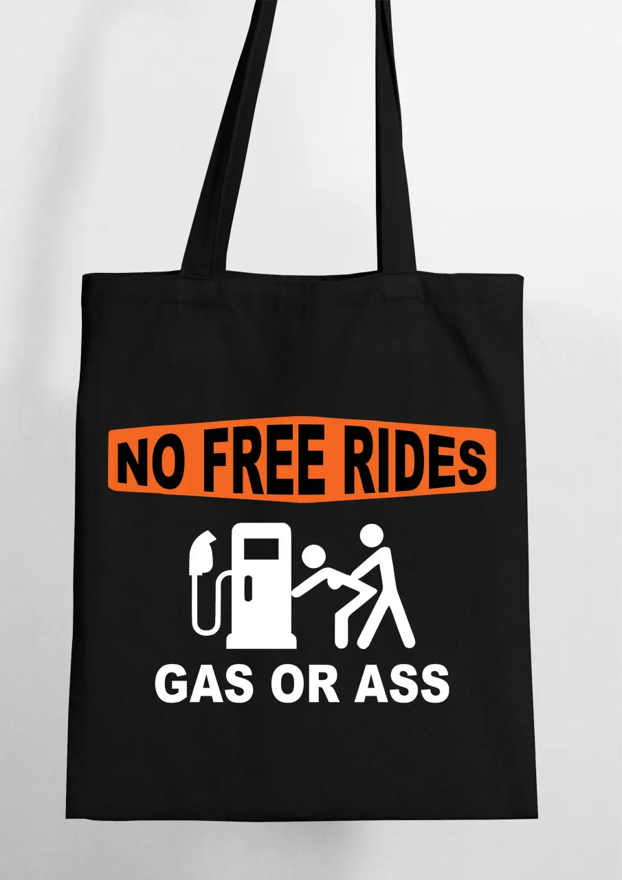 NO FREE RIDES SACOSA TEXTILA
